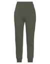 ALEXANDER MCQUEEN ALEXANDER MCQUEEN WOMAN PANTS MILITARY GREEN SIZE 6 COTTON, ELASTANE