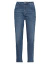 JIJIL JIJIL WOMAN JEANS BLUE SIZE 26 COTTON, ELASTANE