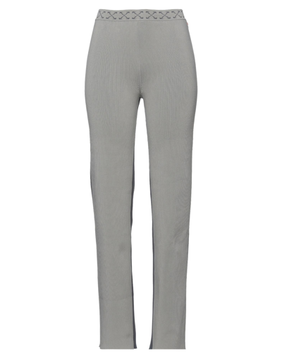 Off-white Woman Pants Grey Size 6 Polyester, Polyamide, Elastane