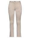 Nine:inthe:morning Nine In The Morning Woman Pants Sand Size 32 Lyocell, Cotton, Elastane In Beige