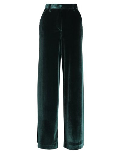 Merci .., Woman Pants Dark Green Size 8 Polyester, Elastane