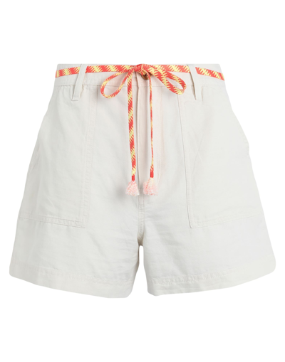 Vans Og Wash Short Woman Shorts & Bermuda Shorts Ivory Size 28 Cotton, Linen In White