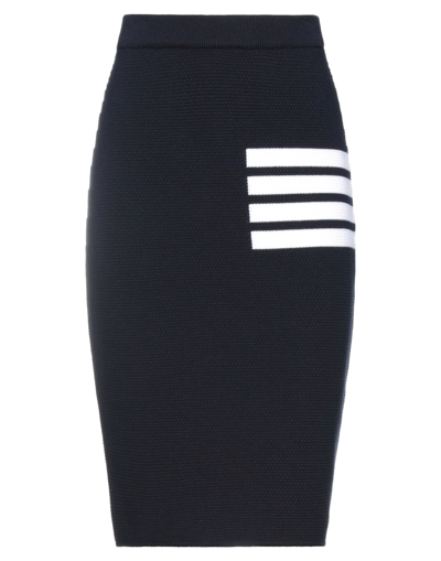 Thom Browne Midi Skirts In Blue