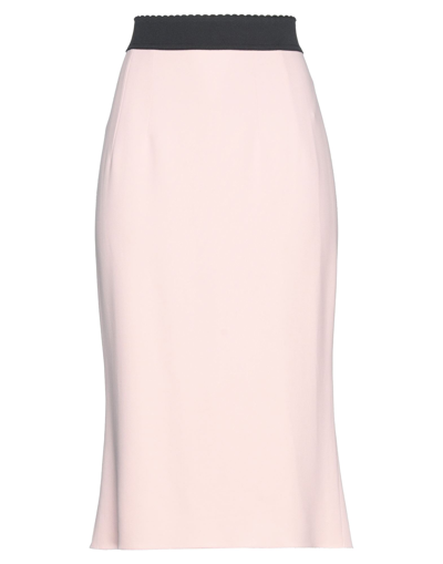 Dolce & Gabbana Midi Skirts In Pink