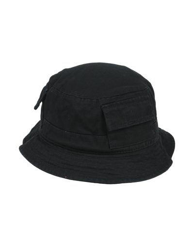 Heron Preston Hats In Black
