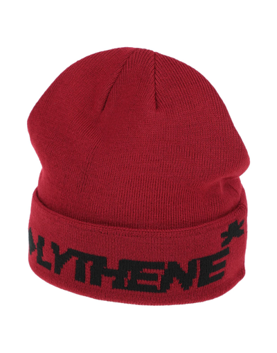 Polythene* Man Hat Burgundy Size Onesize Acrylic In Red