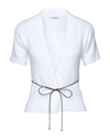 Peserico Thin Cord Belt Cardigan In White