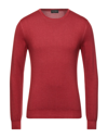 Zanieri Sweaters In Brick Red