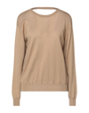 Roberto Collina Sweaters In Camel