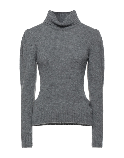 Gabardine Turtlenecks In Grey