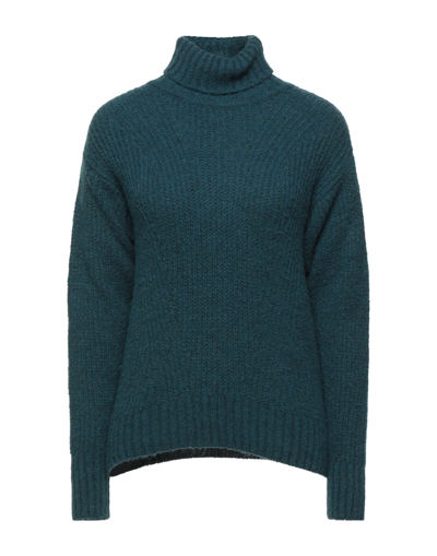 Gabardine Turtlenecks In Green