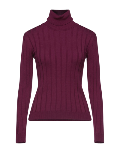 Gabardine Turtlenecks In Red