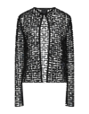 GIVENCHY GIVENCHY WOMAN CARDIGAN BLACK SIZE 10 WOOL, POLYESTER