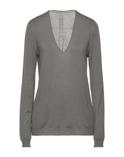Rick Owens Sweaters In Khaki