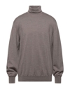 Alpha Studio Turtlenecks In Dove Grey