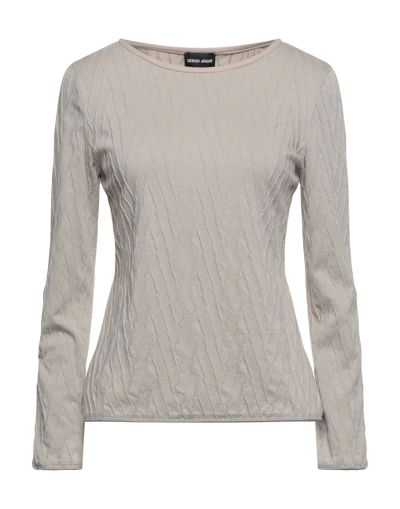 Giorgio Armani Sweaters In Grey