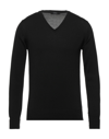 Alpha Studio Sweaters In Black