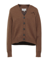 Maison Margiela Cardigans In Brown