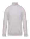 Alpha Studio Turtlenecks In Light Grey