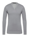 Alpha Studio Sweaters In Grey