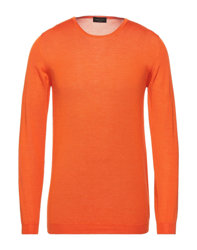 Roberto Collina Sweaters In Orange