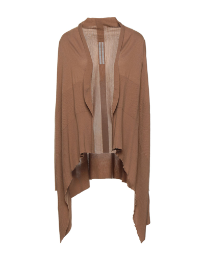 Rick Owens Cardigans In Camel