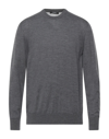 Alpha Studio Sweaters In Steel Grey