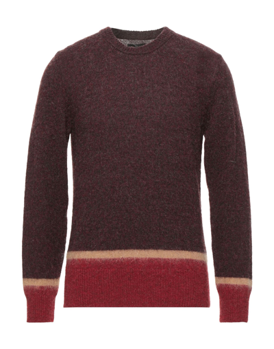 Roberto Collina Sweaters In Maroon