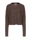 Croche Cardigans In Brown
