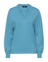 Alpha Studio Sweaters In Sky Blue