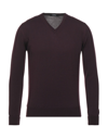 Alpha Studio Sweaters In Deep Purple