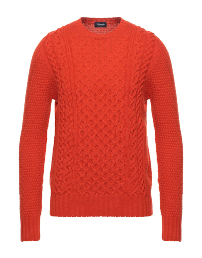 Drumohr Sweaters In Orange