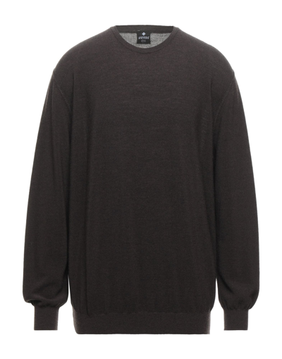Andrea Fenzi Sweaters In Dark Brown
