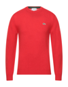 Lacoste Sweaters In Red