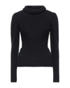 Gabardine Turtlenecks In Dark Blue