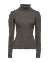 GABARDINE GABARDINE WOMAN TURTLENECK KHAKI SIZE S WOOL, ACRYLIC, ALPACA WOOL, VISCOSE