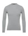 Alpha Studio Sweaters In Light Grey