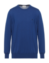 Brooksfield Sweaters In Bright Blue