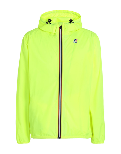 K-way Jackets In Acid Green