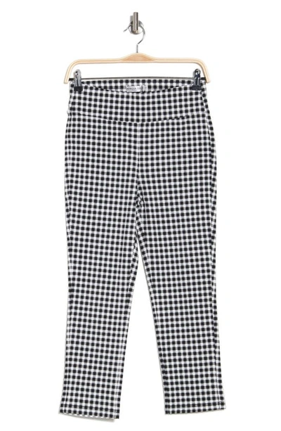 Patrizia Luca High Waist Capri In Black Check