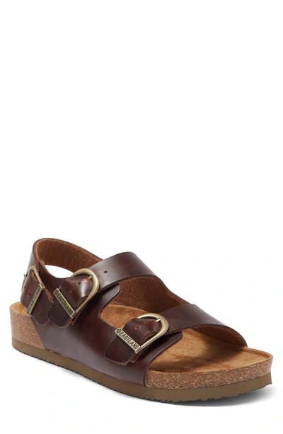 Eastland Charlestown Buckle Sandal In Mahogany