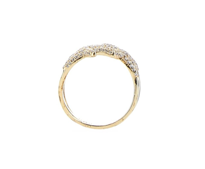 Apm Monaco Embellished Seastar Ring In Gold