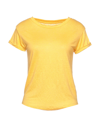 Majestic T-shirts In Yellow