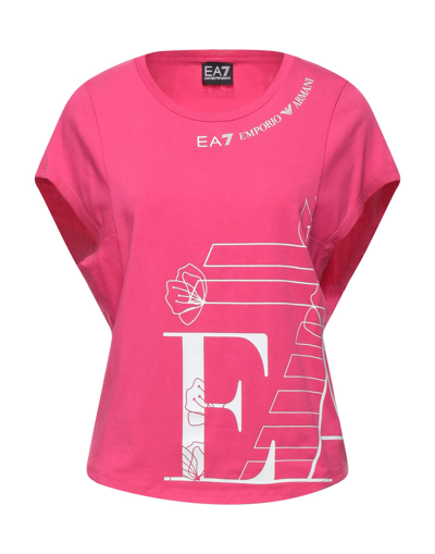 Ea7 T-shirts In Pink
