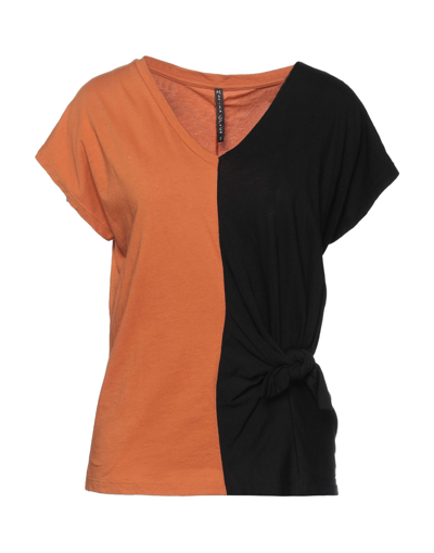 Manila Grace T-shirts In Tan