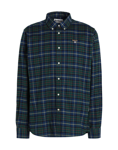 Barbour Shirts In Dark Green