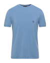 Giorgio Armani T-shirts In Pastel Blue