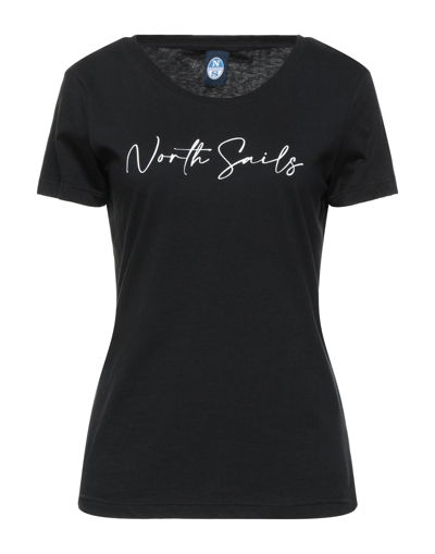 North Sails T-shirts In Black