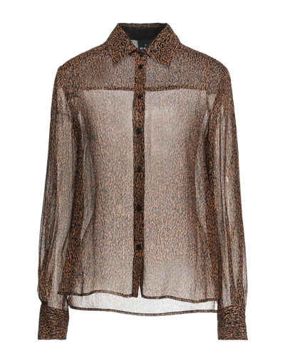 Pinko Uniqueness Shirts In Brown