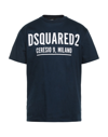 Dsquared2 Ceresio 9 Print Cotton Jersey T-shirt In Dark Blue